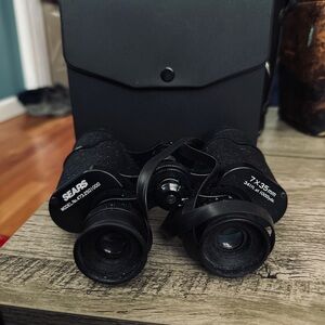 Sears Black 7x35mm Binoculars with Case
